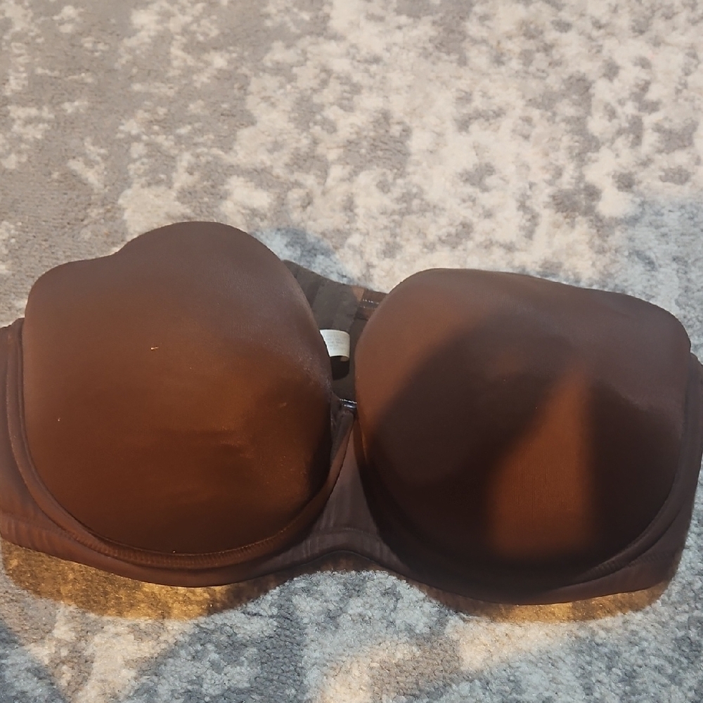 Cacique Brown Strapless Bra Size 44D